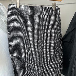 LOFT Pencil Skirt, Blue + Black + White, Size 0